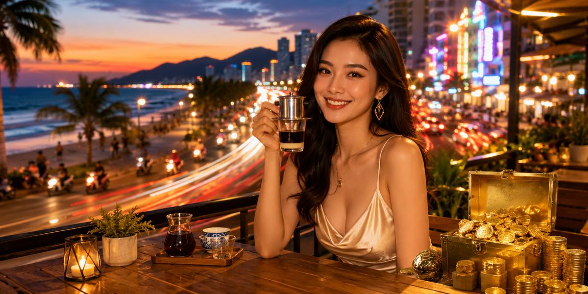Quán cà phê Đà Nẵng với giao diện nạp VND và thông tin ưu đãi cá cược