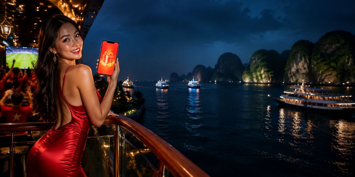 Phong cách phong bao đỏ tại Hạ Long gợi banner khuyến mãi mùa lễ của qs88